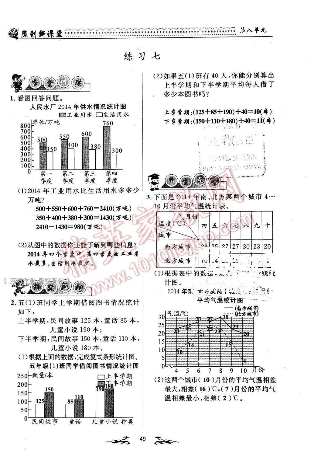 2016年原創(chuàng)新課堂五年級數(shù)學(xué)下冊北師大版 第49頁