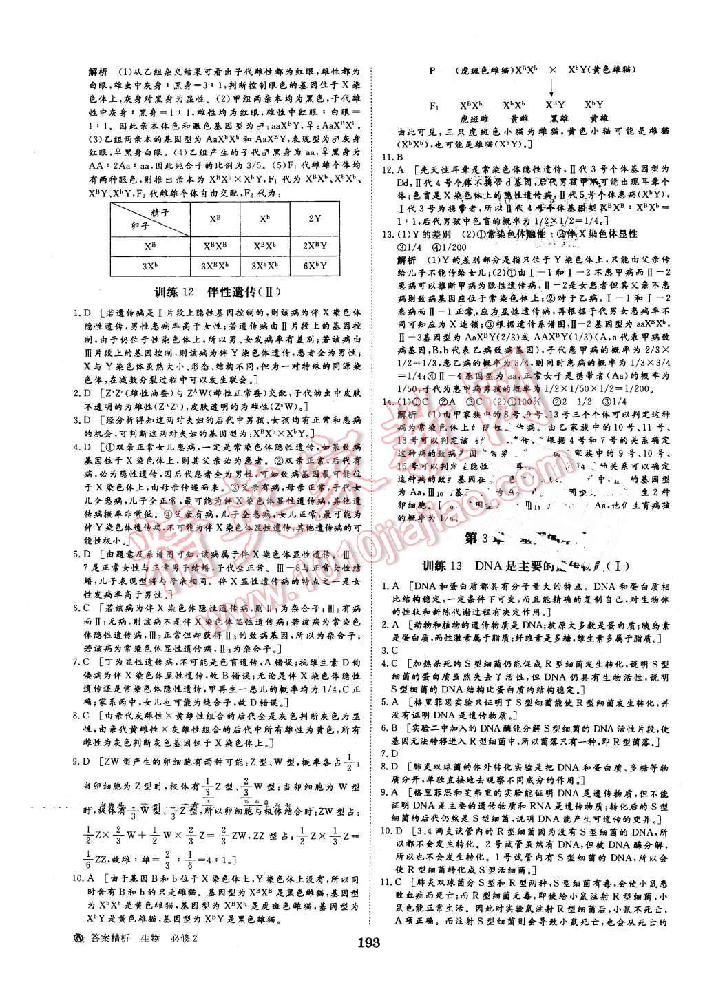 2015年步步高學案導學與隨堂筆記生物必修2人教版 第21頁