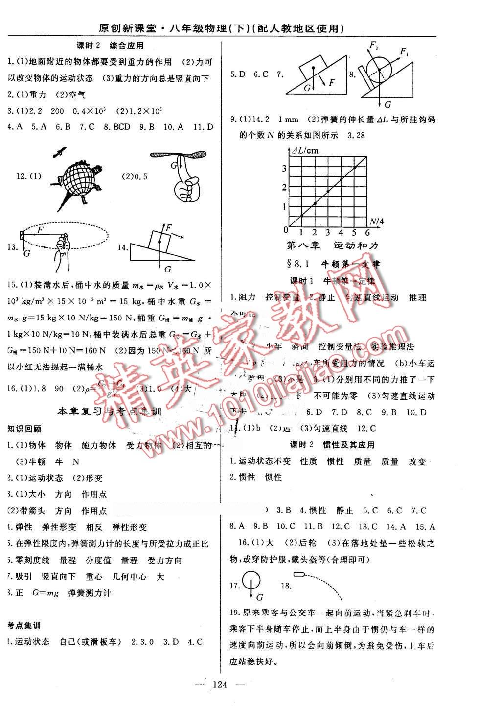 2016年原創(chuàng)新課堂八年級物理下冊人教版 第2頁