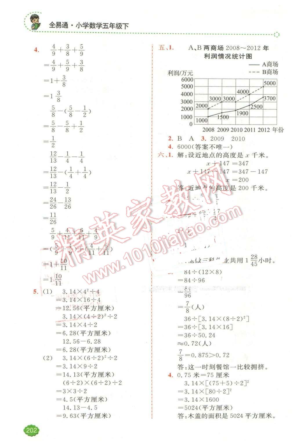 2016年全易通小學(xué)數(shù)學(xué)五年級下冊蘇教版 第20頁