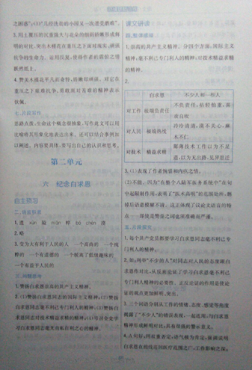 2016年新編基礎(chǔ)訓(xùn)練八年級語文下冊蘇教版 第51頁