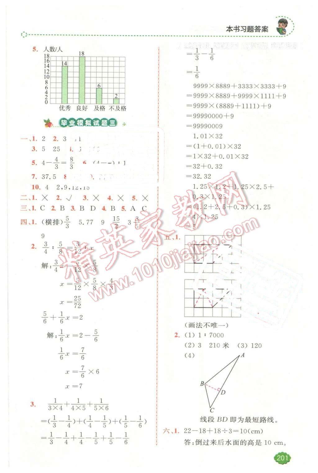 2016年全易通小學(xué)數(shù)學(xué)六年級(jí)下冊(cè)蘇教版 第20頁