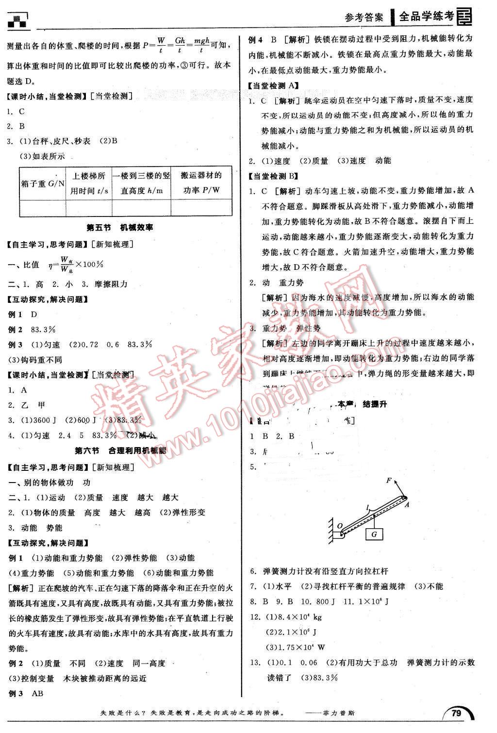 2016年全品學(xué)練考八年級物理全一冊下滬科版 第5頁