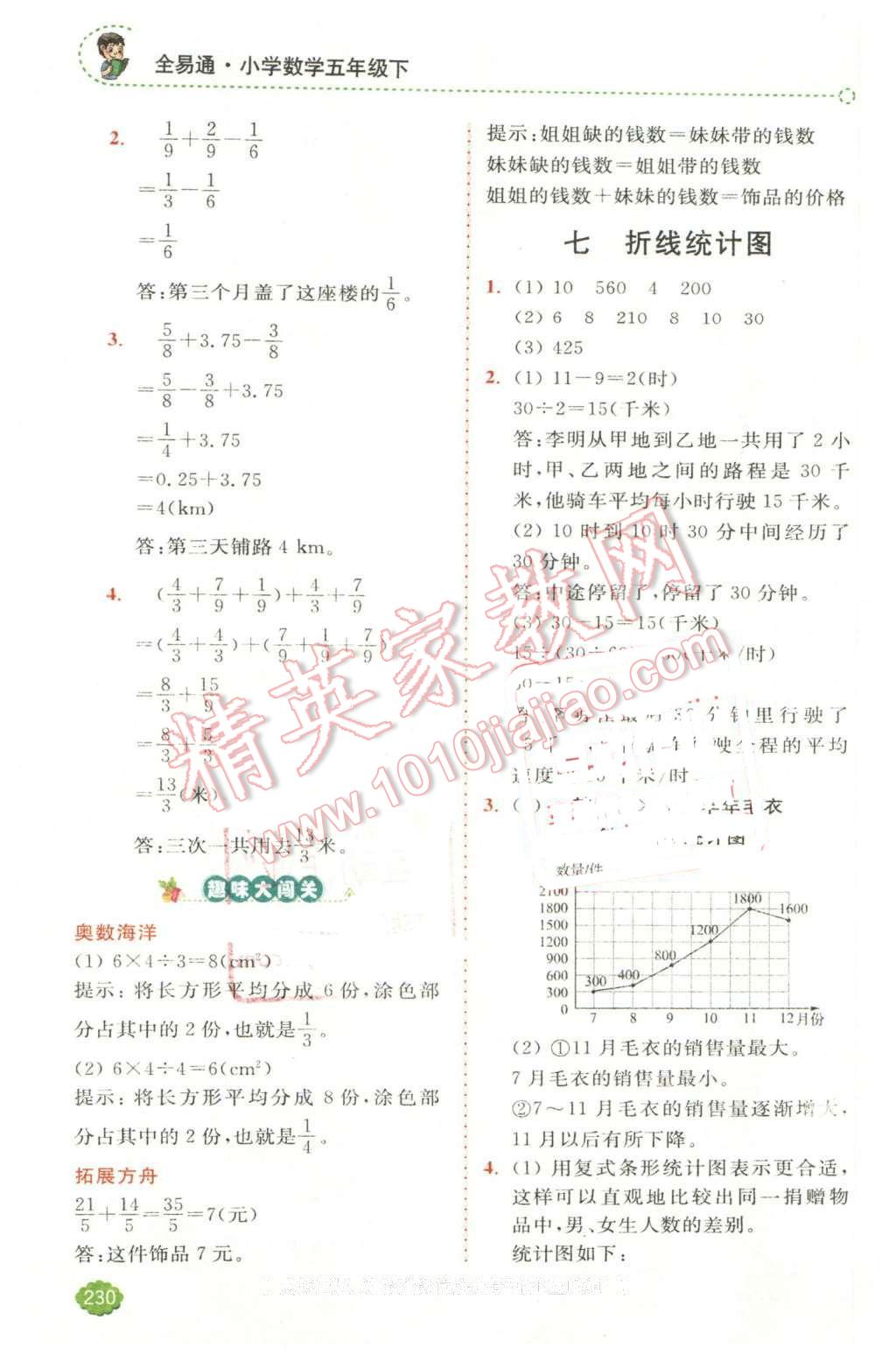 2016年全易通小学数学五年级下册人教版 第14页