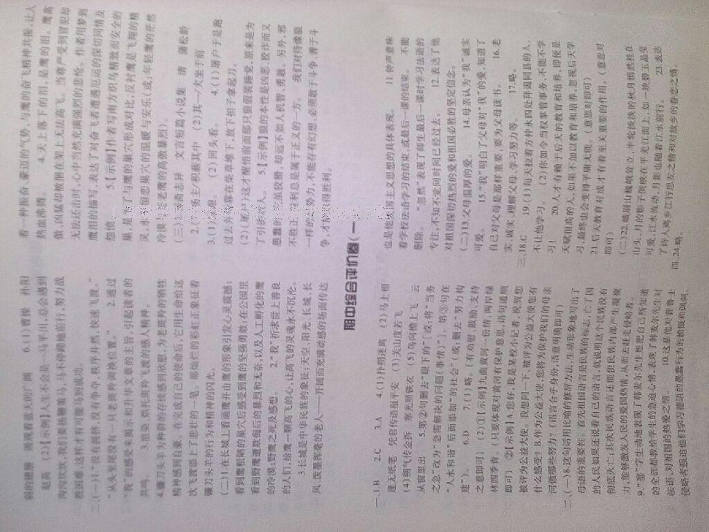 2015年基礎(chǔ)訓(xùn)練七年級語文下冊人教版僅限河南省使用大象出版社 第36頁