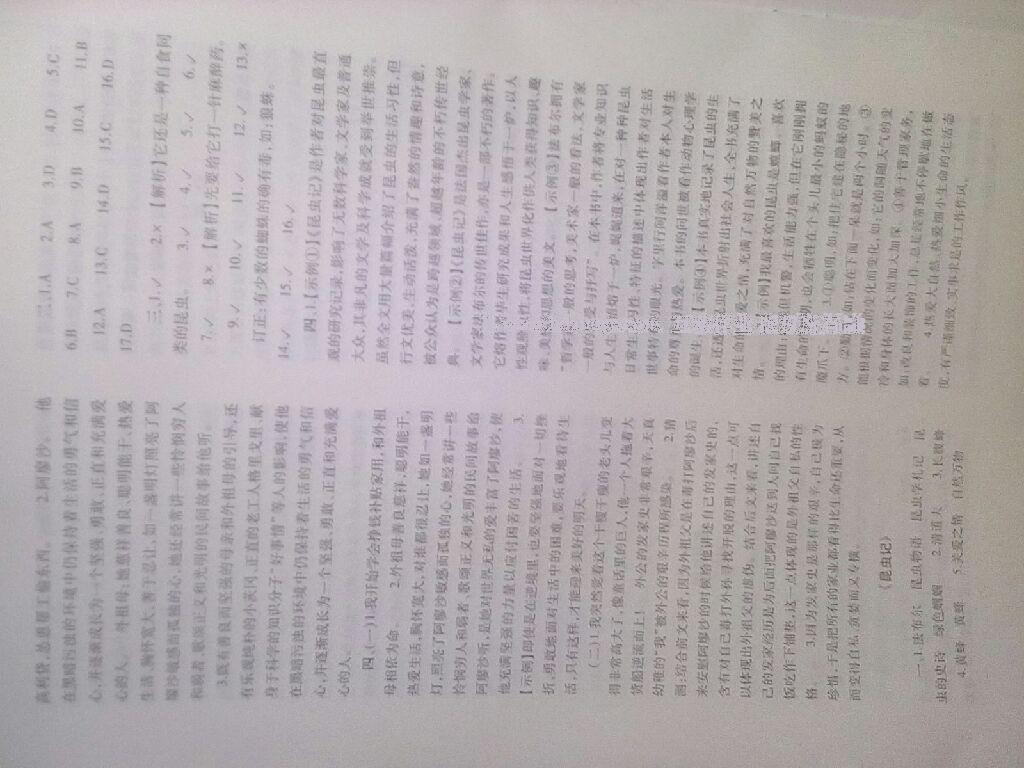 2015年基礎(chǔ)訓(xùn)練七年級(jí)語(yǔ)文下冊(cè)人教版僅限河南省使用大象出版社 第32頁(yè)