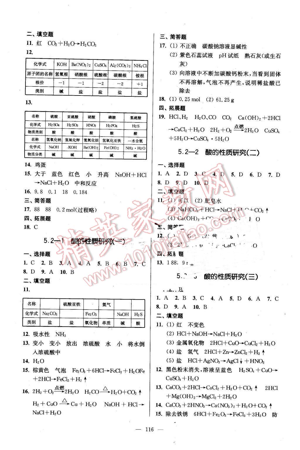 2016年精練與提高九年級(jí)化學(xué)第二學(xué)期 第2頁