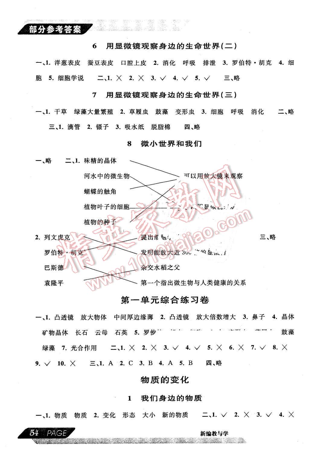 2016年新編教與學(xué)小學(xué)科學(xué)六年級下冊 第2頁