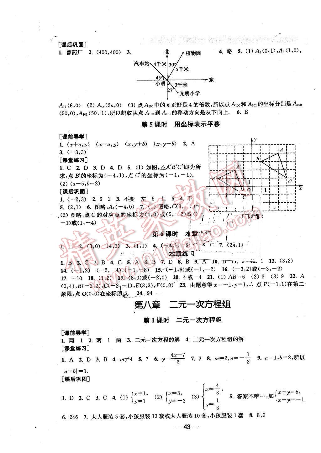 2016年名師點(diǎn)撥創(chuàng)新課時(shí)作業(yè)七年級(jí)數(shù)學(xué)下冊(cè)全國版 第11頁