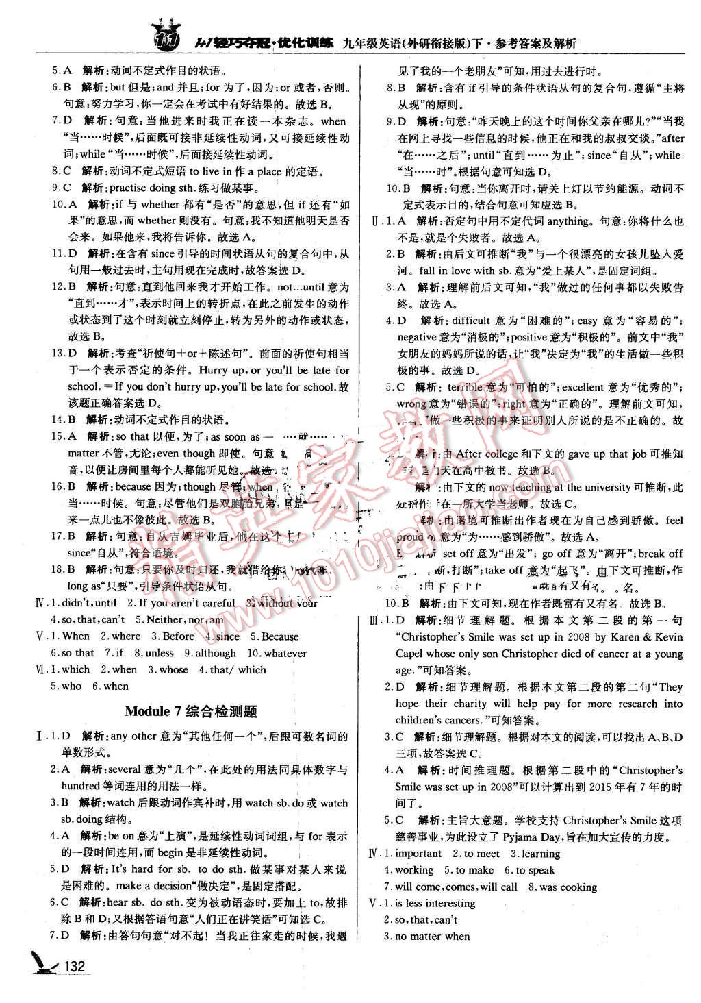 2016年1加1轻巧夺冠优化训练九年级英语下册外研衔接版银版 第21页