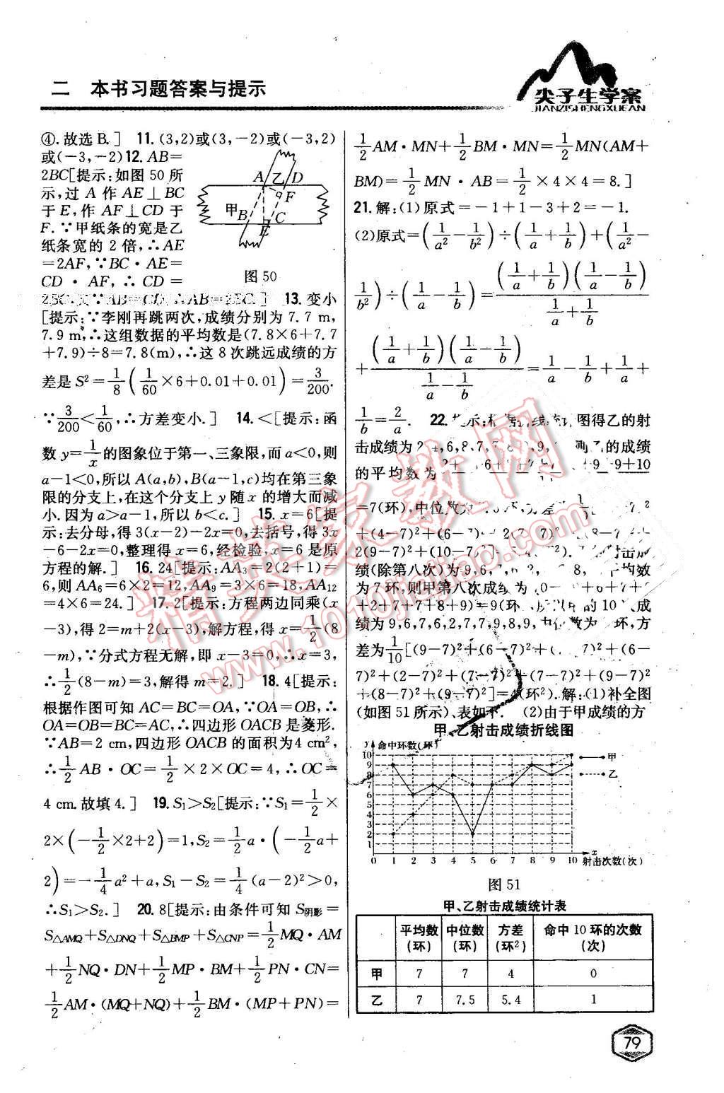 2016年尖子生學(xué)案八年級數(shù)學(xué)下冊華師大版 第40頁