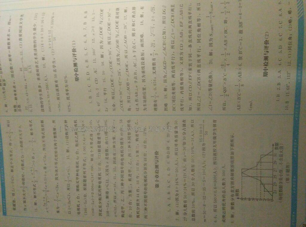 2016年课程基础训练七年级数学下册人教版 第46页