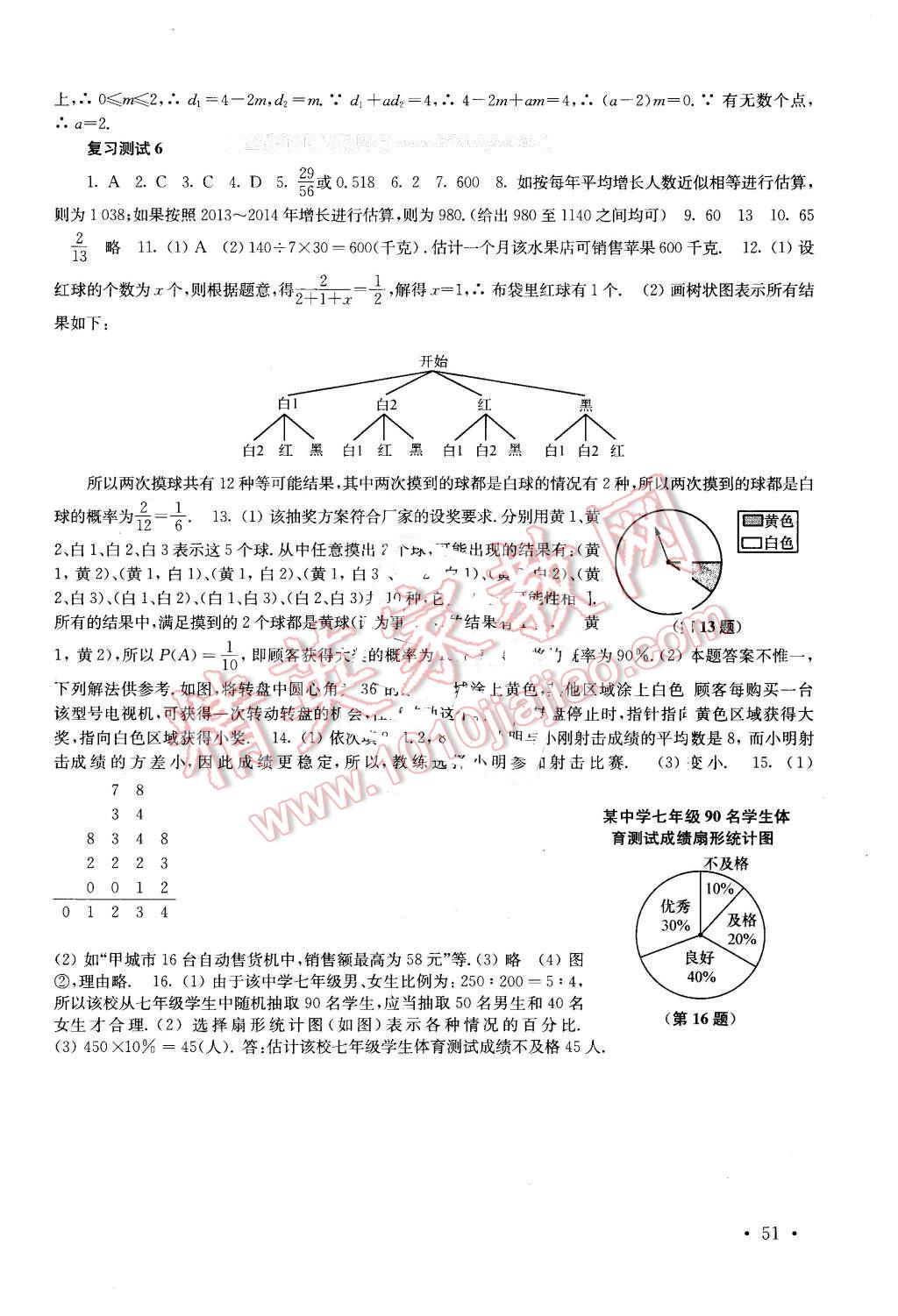 2016年南京市中考指導(dǎo)書(shū)數(shù)學(xué) 第51頁(yè)