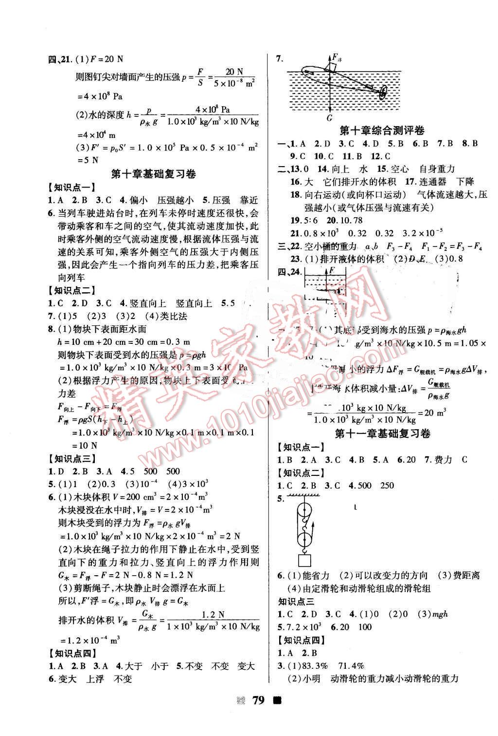 2016年優(yōu)加全能大考卷八年級物理下冊教科版 第3頁