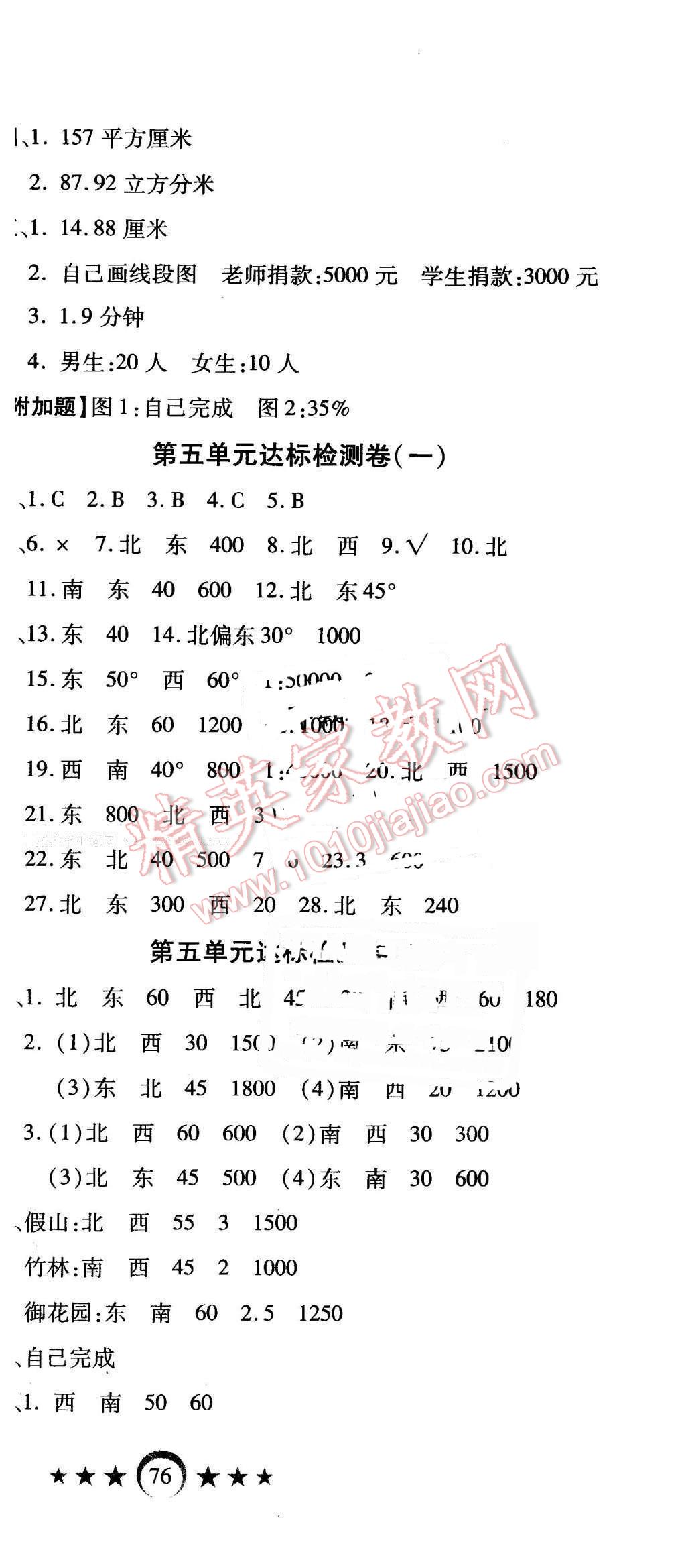 2016年全程培優(yōu)卷六年級(jí)數(shù)學(xué)下冊(cè)蘇教版山西專版 第6頁