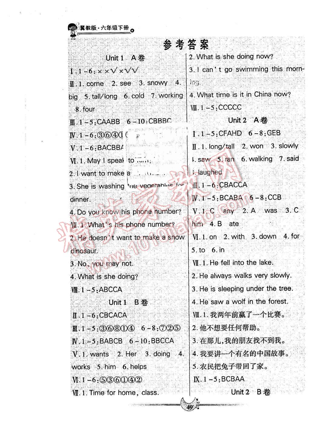 2016年成功一號(hào)名卷天下六年級(jí)英語(yǔ)下冊(cè)滬教版一起 第1頁(yè)