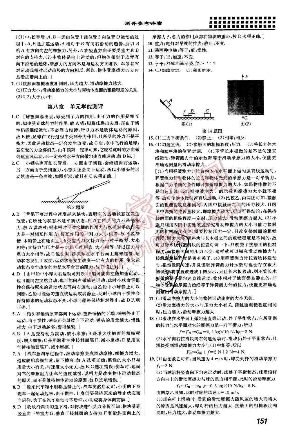 2016年重難點手冊八年級物理下冊人教版 第5頁