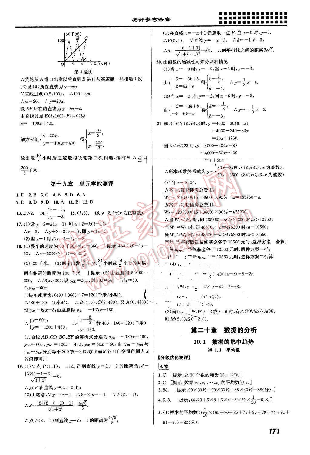 2016年重难点手册八年级数学下册人教版 第19页