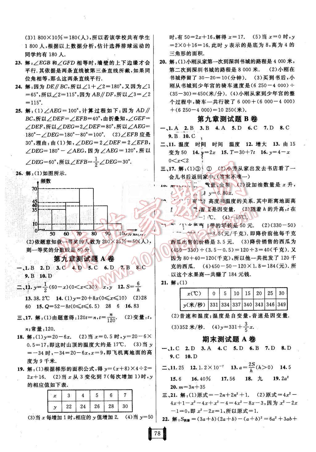 2016年海淀單元測試AB卷六年級數(shù)學(xué)下冊魯教版 第6頁