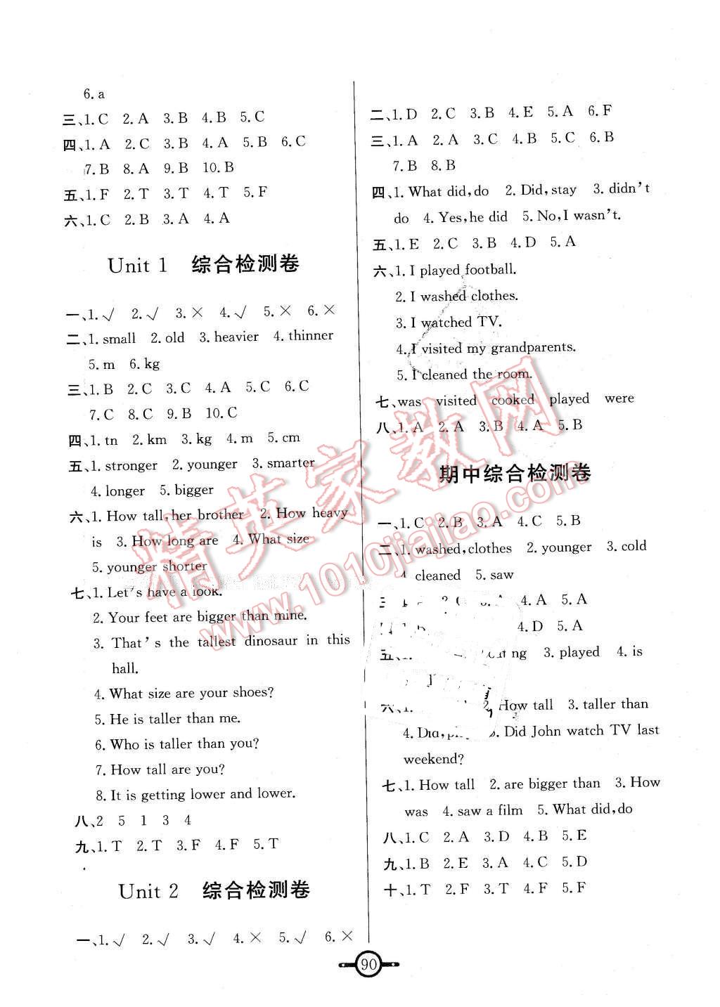 2016年名師金手指領(lǐng)銜課時六年級英語下冊人教版 第6頁