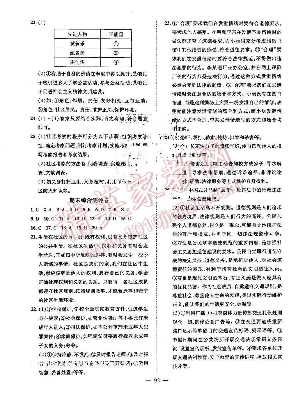 2016年名師學(xué)案七年級思品下冊教科版 第12頁