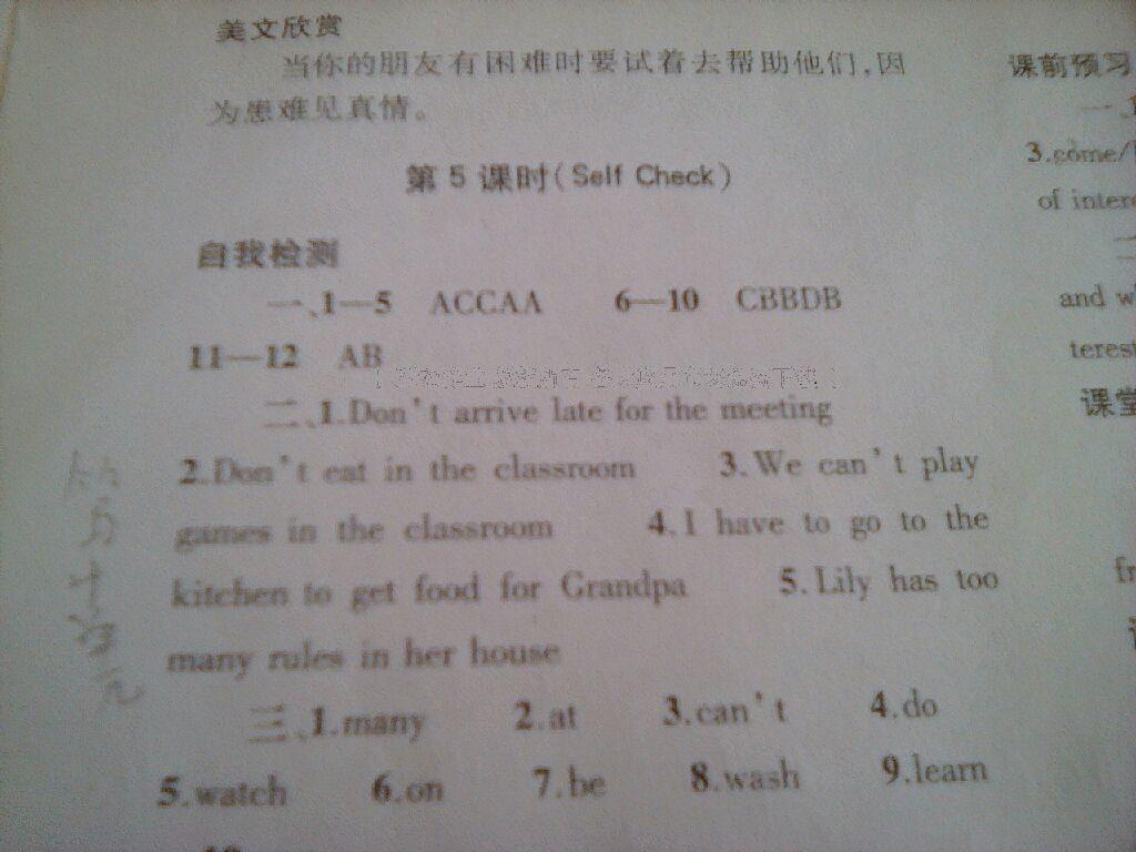 2016年基础训练七年级英语下册人教版仅限河南省内使用大象出版社 第31页