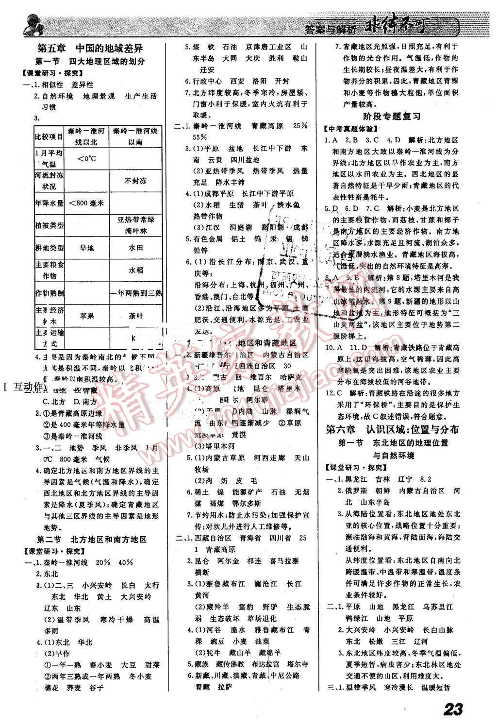 2016年課堂導(dǎo)學(xué)非練不可八年級(jí)地理下冊(cè)湘教版 第1頁