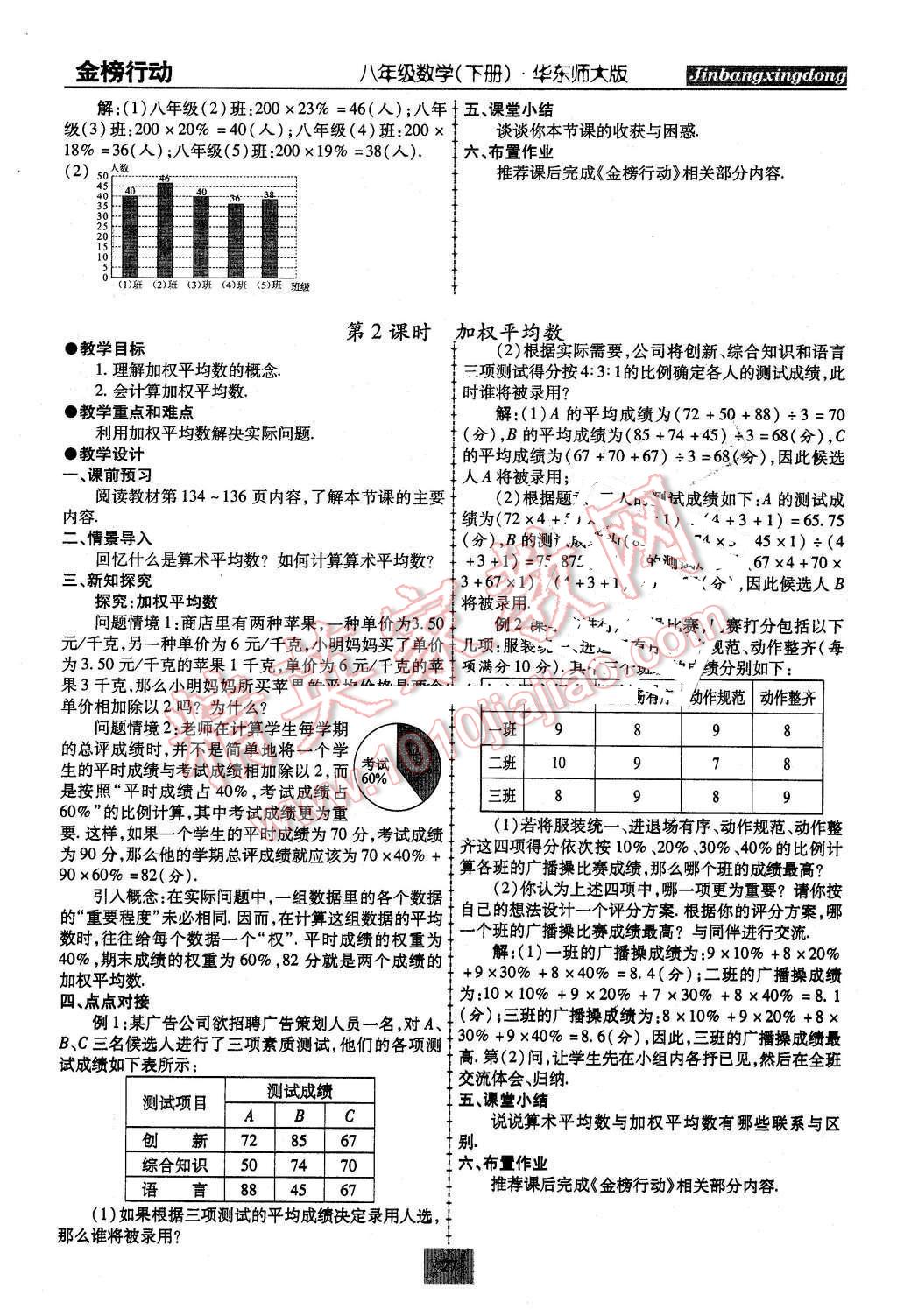 2016年金榜行動(dòng)課時(shí)導(dǎo)學(xué)案八年級(jí)數(shù)學(xué)下冊(cè)華師大版 第27頁(yè)