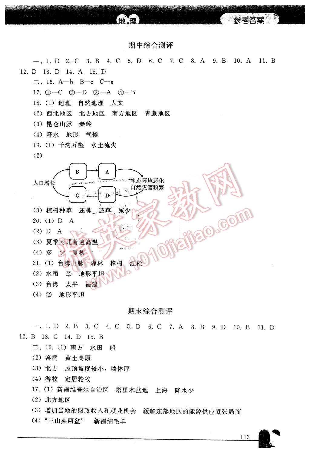 2016年同步轻松练习八年级地理下册人教版辽宁专版 第14页