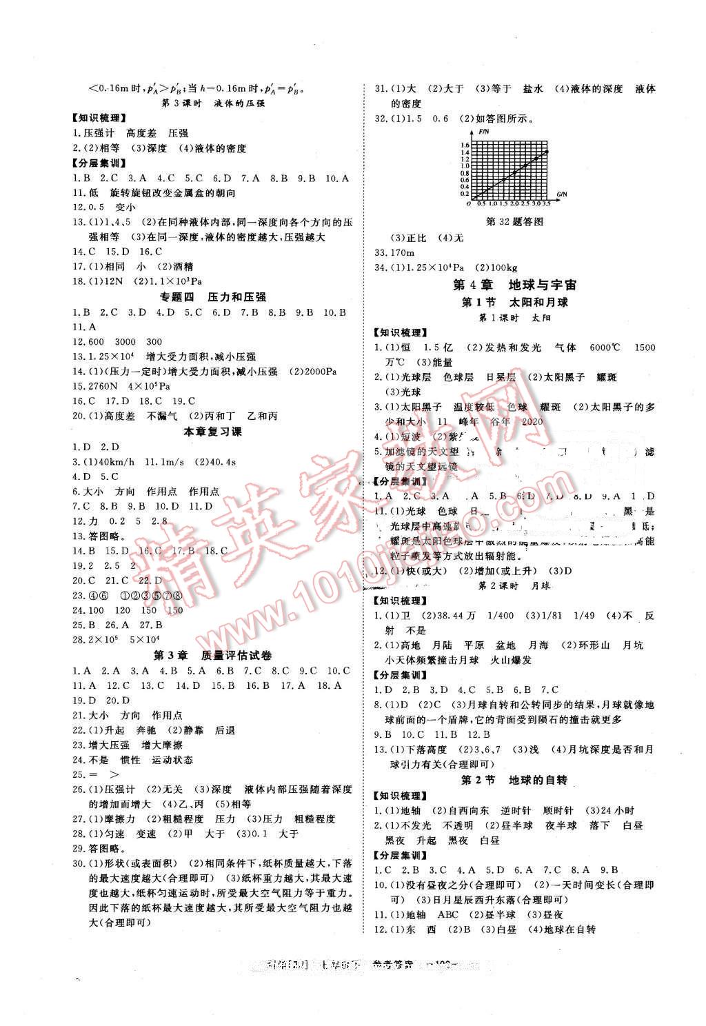 2016年全效學(xué)習(xí)七年級(jí)科學(xué)下冊(cè)浙教版創(chuàng)新版 第11頁(yè)