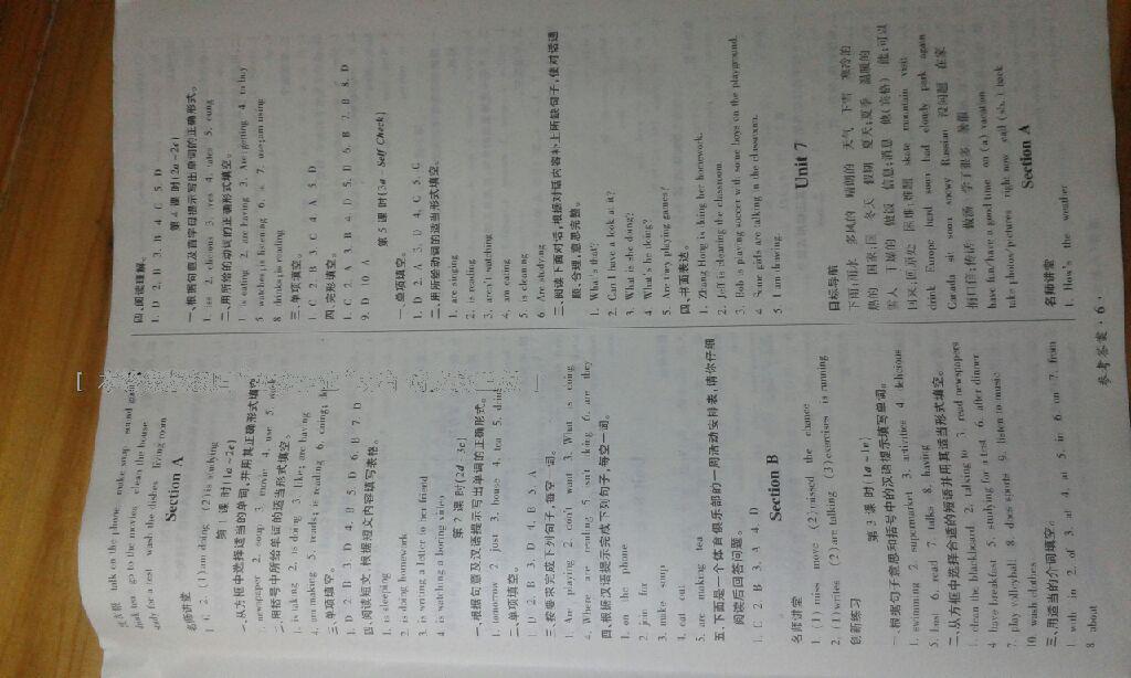 2016年一課一練創(chuàng)新練習(xí)七年級(jí)英語(yǔ)下冊(cè)人教版 第22頁(yè)