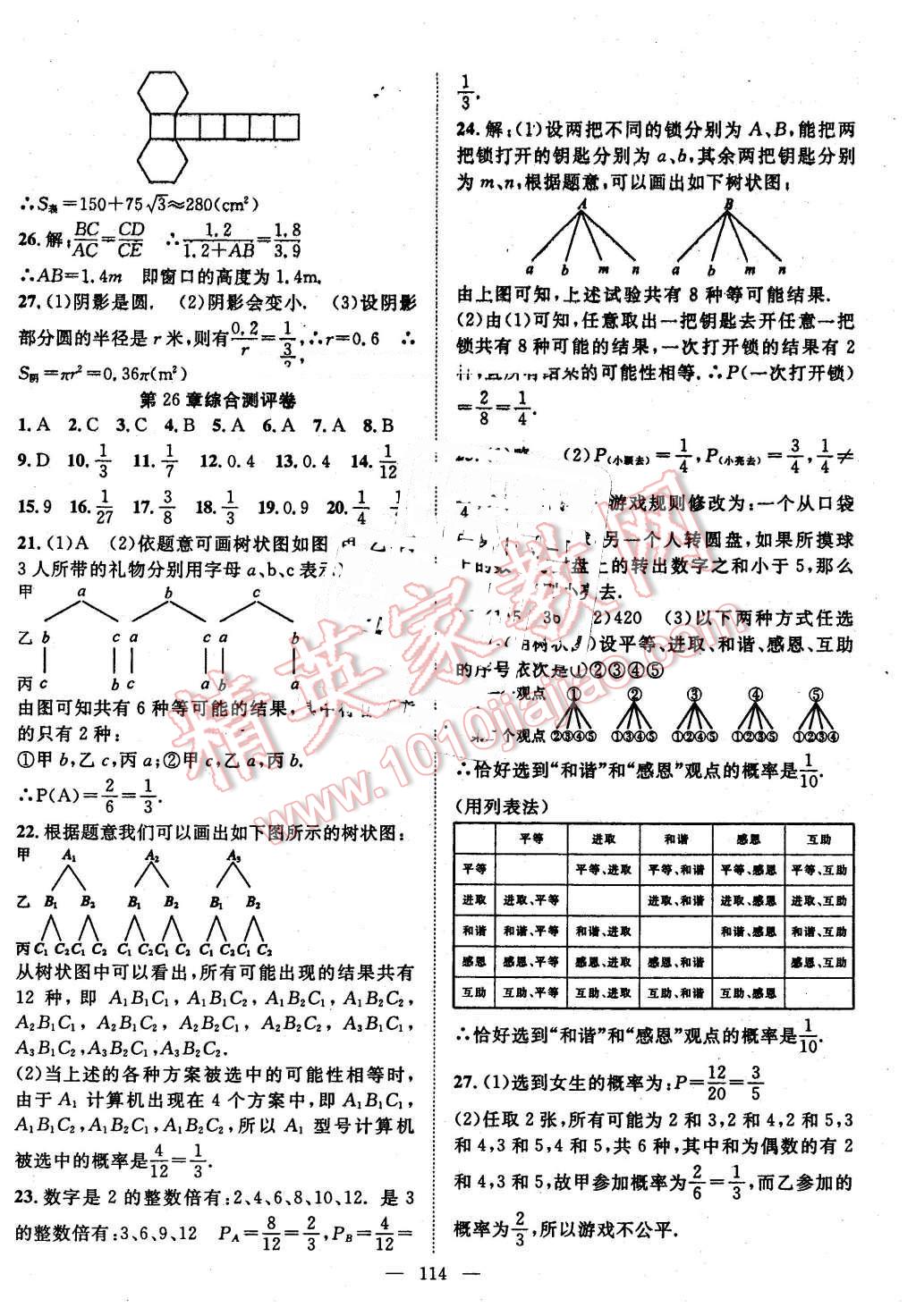 2016年名師學案九年級數(shù)學下冊滬科版 第18頁