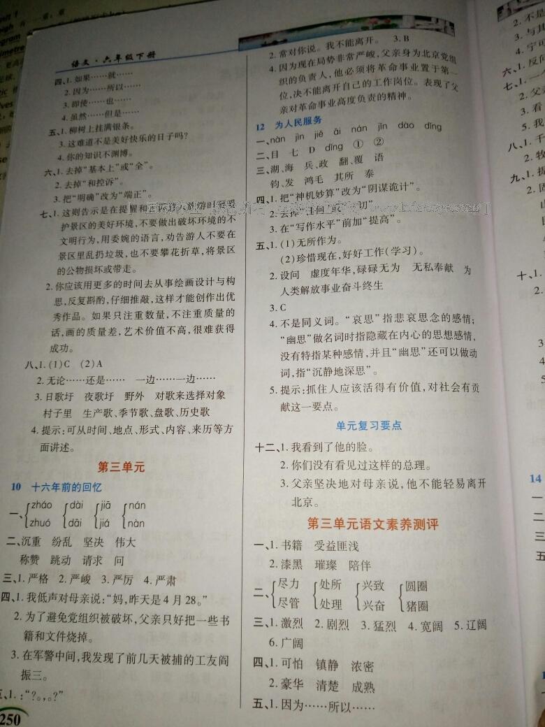 2016年字詞句段篇英才教程六年級(jí)語文下冊(cè)人教版 第7頁