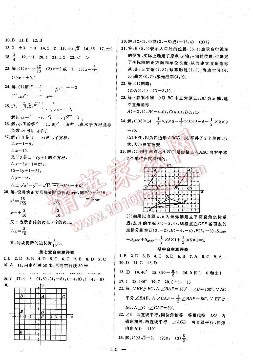 2016年優(yōu)質(zhì)課堂導(dǎo)學(xué)案七年級(jí)數(shù)學(xué)下冊(cè)人教版 第14頁(yè)