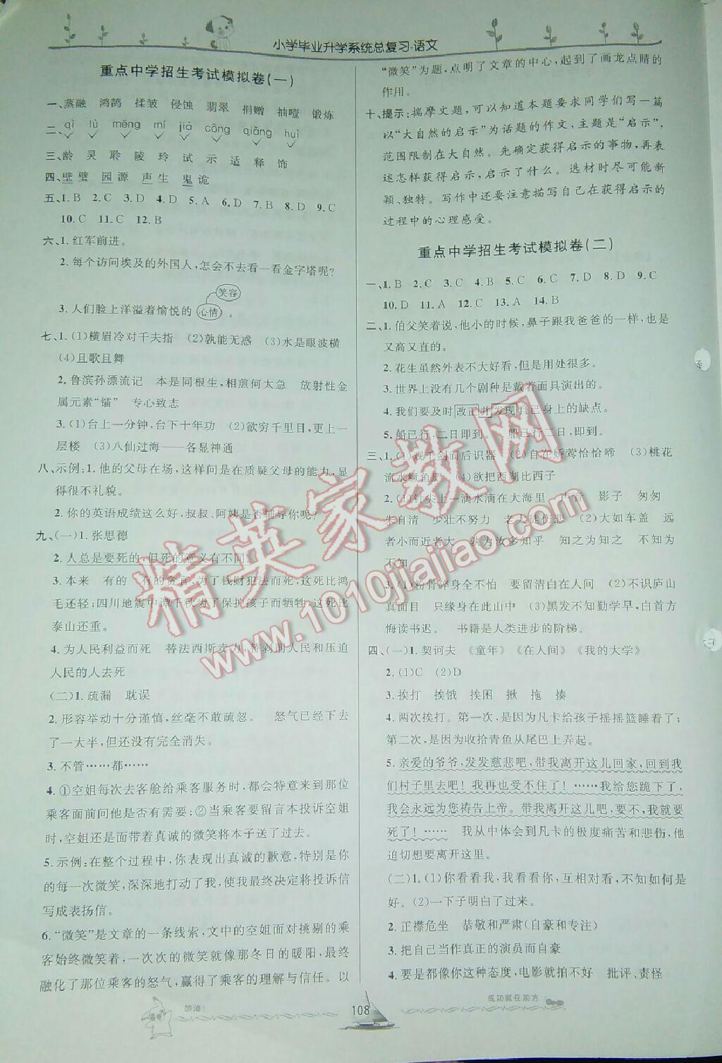 小学毕业升学系统总复习语文 第20页