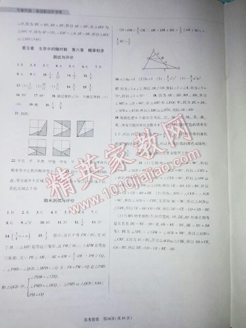 2014年同步學(xué)案七年級數(shù)學(xué)下冊北師大版 第17頁