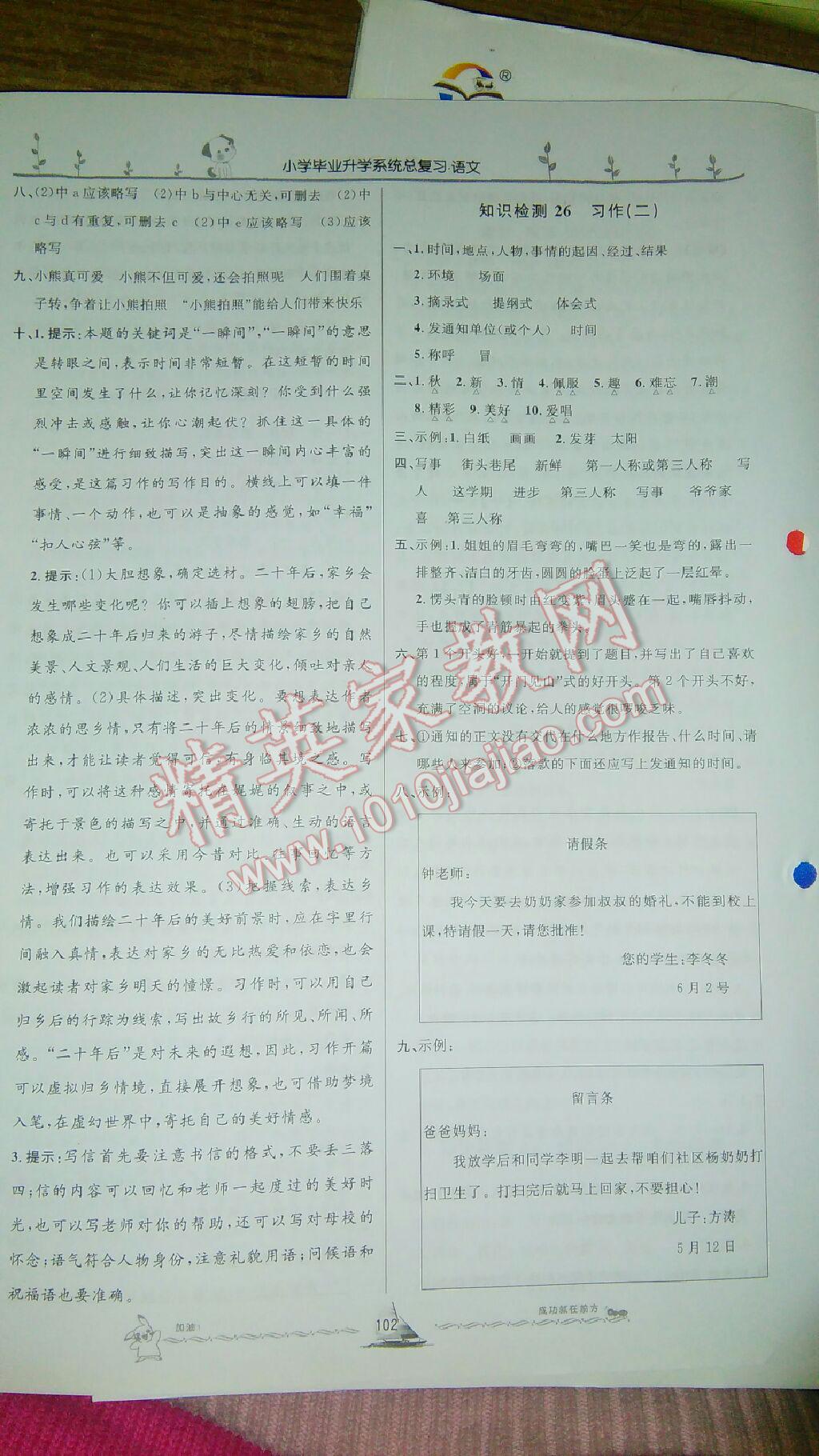 小学毕业升学系统总复习语文 第14页