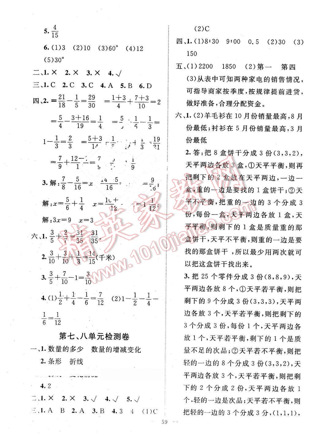 2016年新黃岡兵法密卷100分單元過(guò)關(guān)檢測(cè)五年級(jí)數(shù)學(xué)下冊(cè)人教版 第3頁(yè)