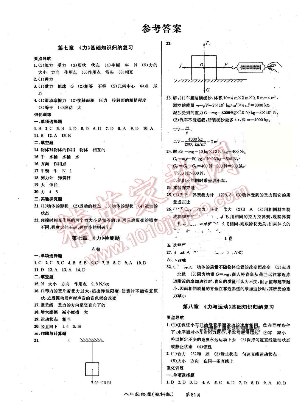 2016年百所名校精點(diǎn)試題八年級(jí)物理下冊(cè)教科版 第1頁(yè)