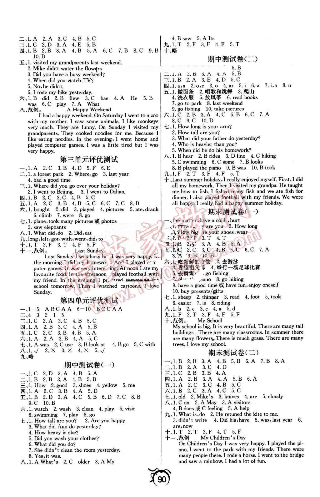 2016年優(yōu)等生全優(yōu)計(jì)劃六年級(jí)英語下冊(cè)人教PEP版 第6頁(yè)