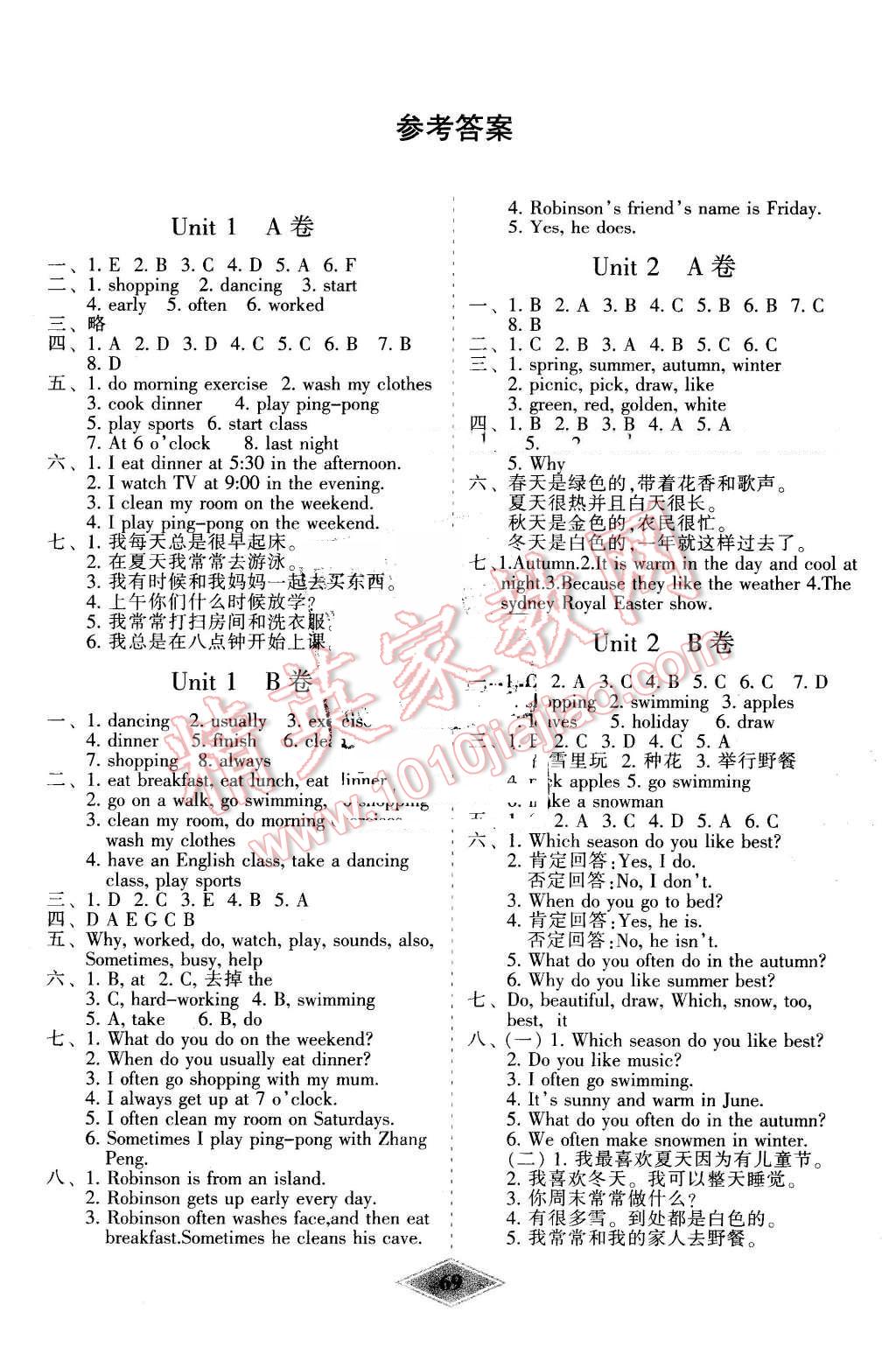 2016年黃岡新思維培優(yōu)單元加期末卷五年級(jí)英語(yǔ)下冊(cè)人教PEP版 第1頁(yè)