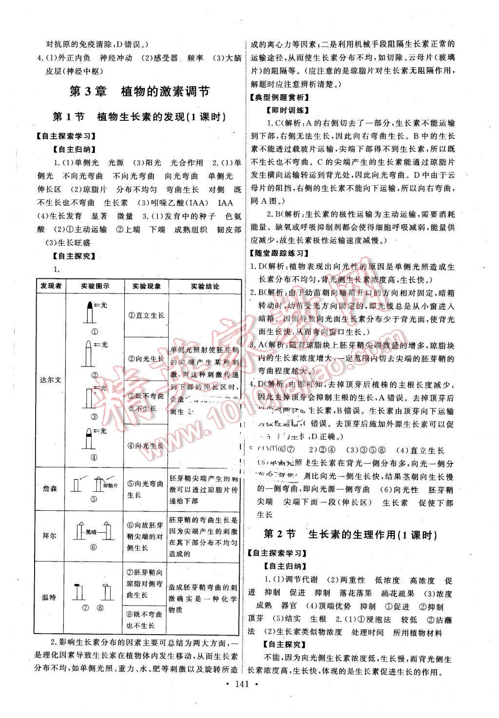 2016年能力培養(yǎng)與測(cè)試生物必修3人教版T 第6頁(yè)