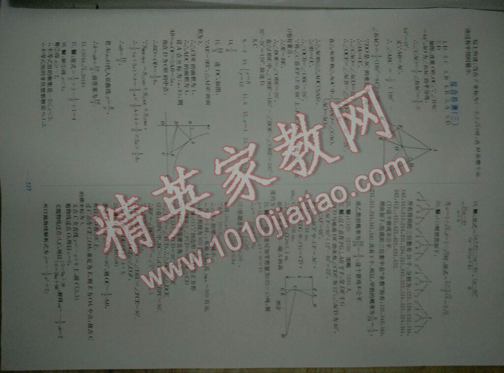 新优化设计初中总复习数学 第20页