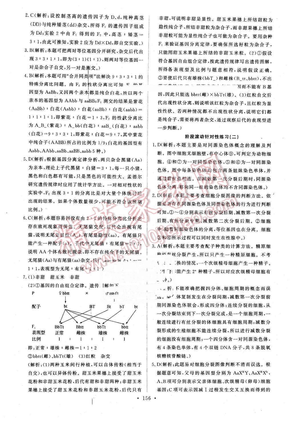 2016年能力培養(yǎng)與測試生物必修2人教版 第21頁