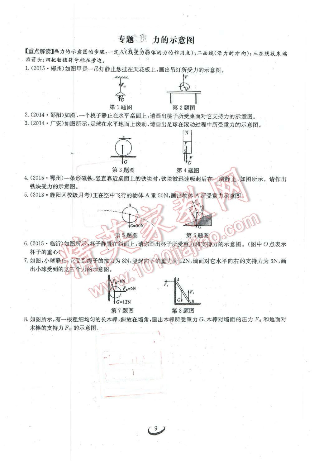 2016年思維新觀察八年級物理下冊 第9頁