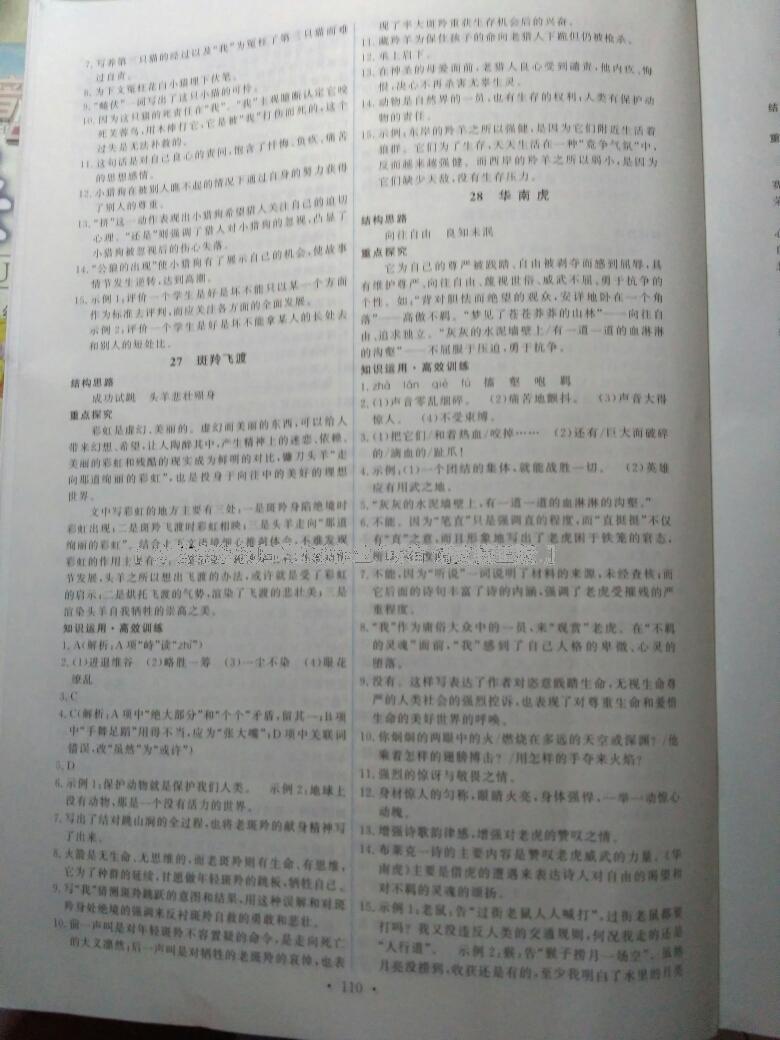 2015年能力培養(yǎng)與測(cè)試七年級(jí)語(yǔ)文下冊(cè)人教版 第46頁(yè)