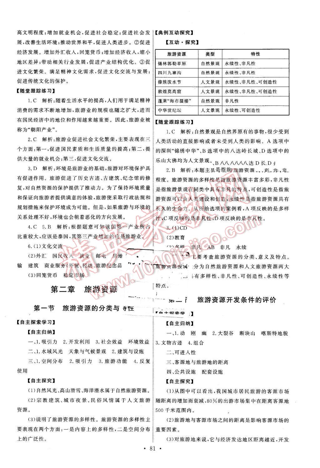 2016年能力培養(yǎng)與測(cè)試地理選修3旅游地理人教版X 第2頁