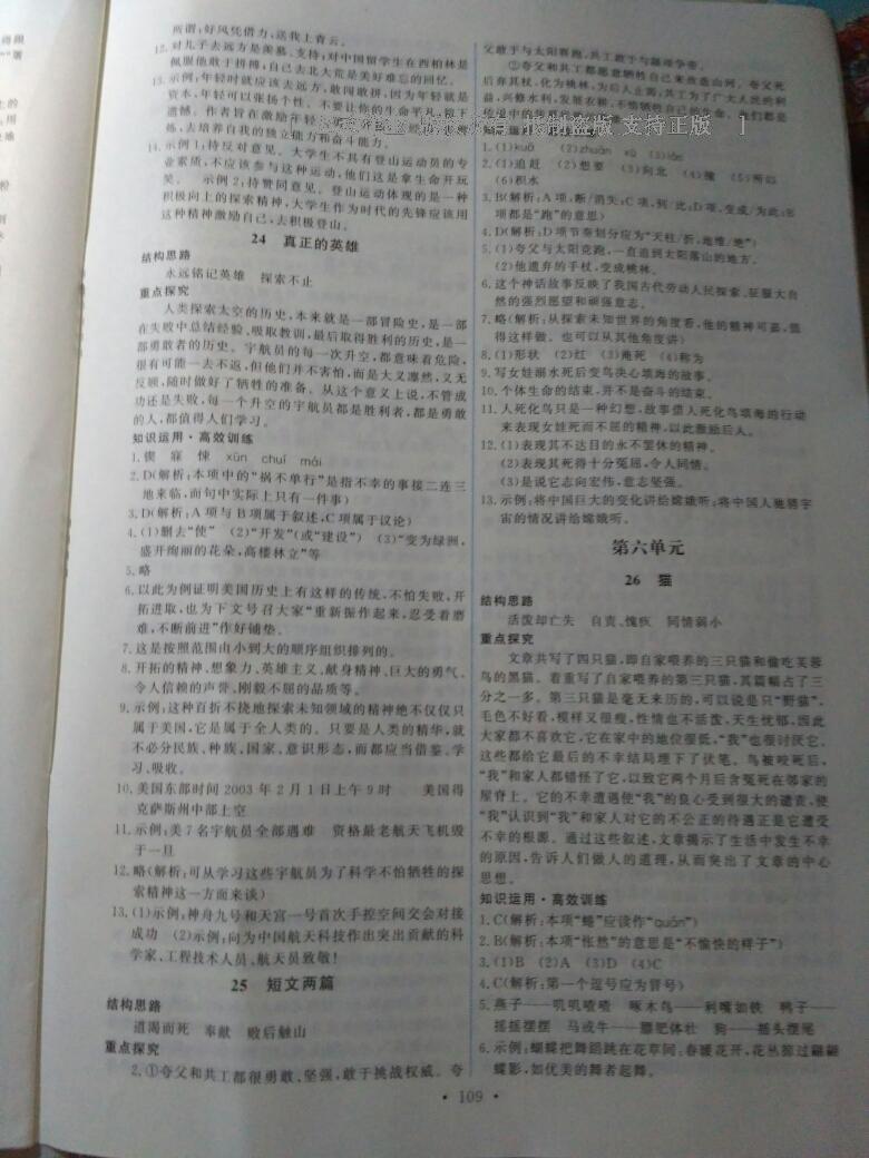 2015年能力培養(yǎng)與測試七年級語文下冊人教版 第45頁