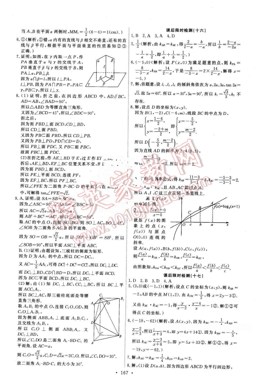 2016年能力培養(yǎng)與測試數(shù)學(xué)必修2人教A版X 第32頁