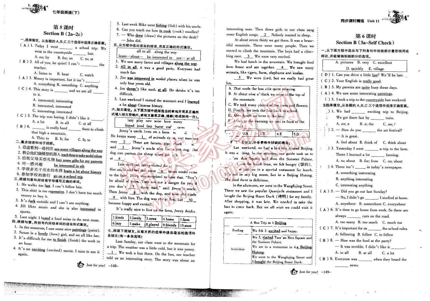 2016年蓉城課堂給力A加七年級(jí)英語(yǔ)下冊(cè)人教版 第12頁(yè)